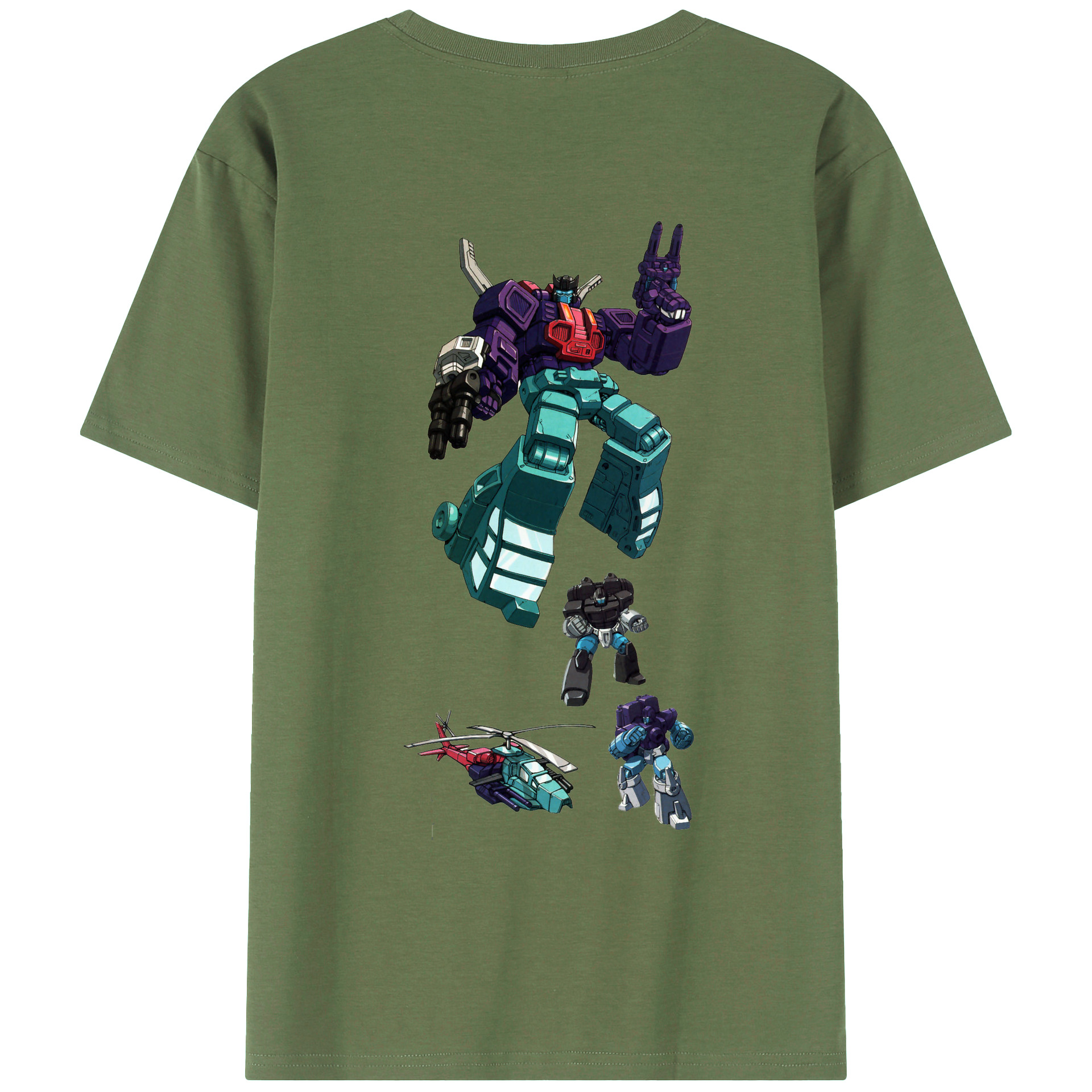 （画像用）  綿100％ メンズ半袖Tシャツ（バックプリント） 通気性